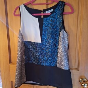 Jennifer Lopez sequined holiday blouse (M)